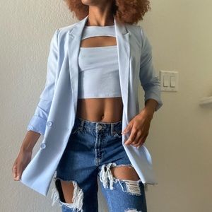 Garage Matching Blazer and Crop Top